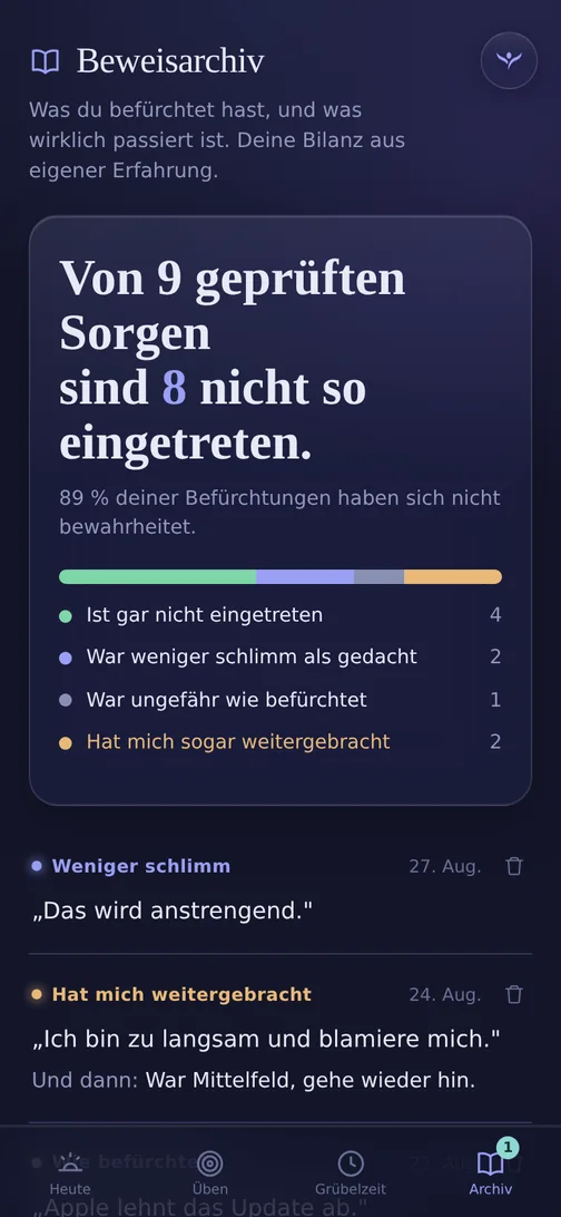 LetBe app: the evidence archive with your track record